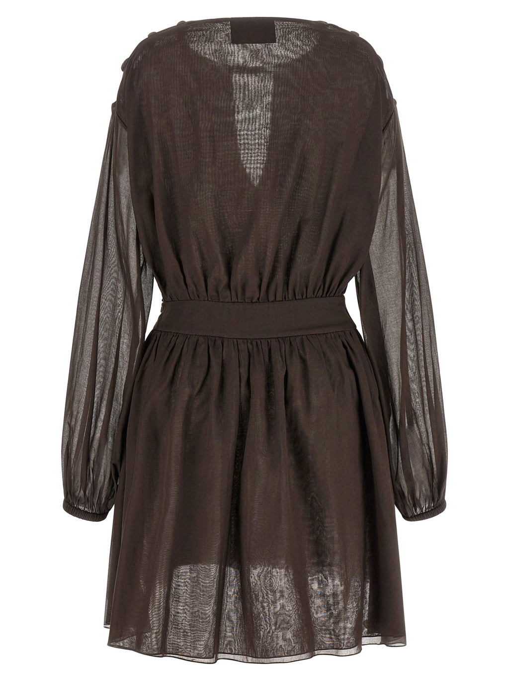 Giovanni Bedin Brown Cotton Short Dress