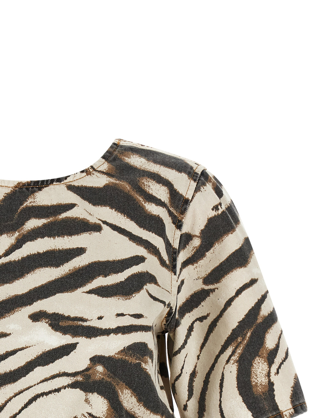 Ganni Multicolor Organic Cotton Pattern Shirt