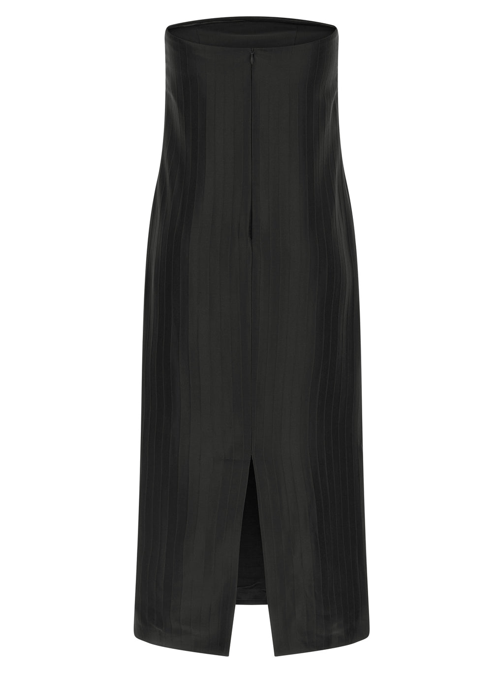 Loulou De Saison Black Viscose Midi Dress