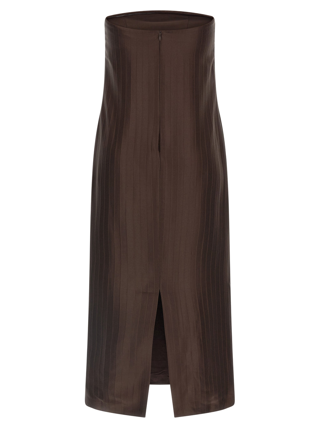 Loulou De Saison Brown Viscose Midi Dress