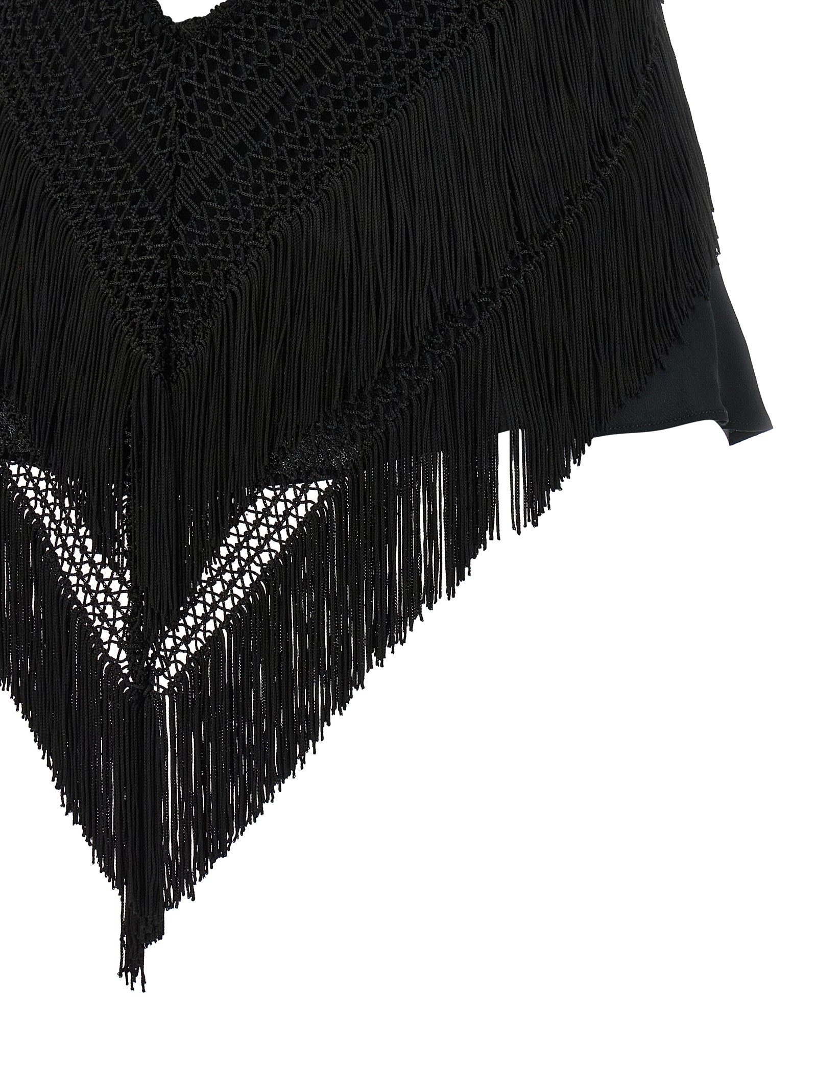 The Andamane Black Acetate Tank Tops