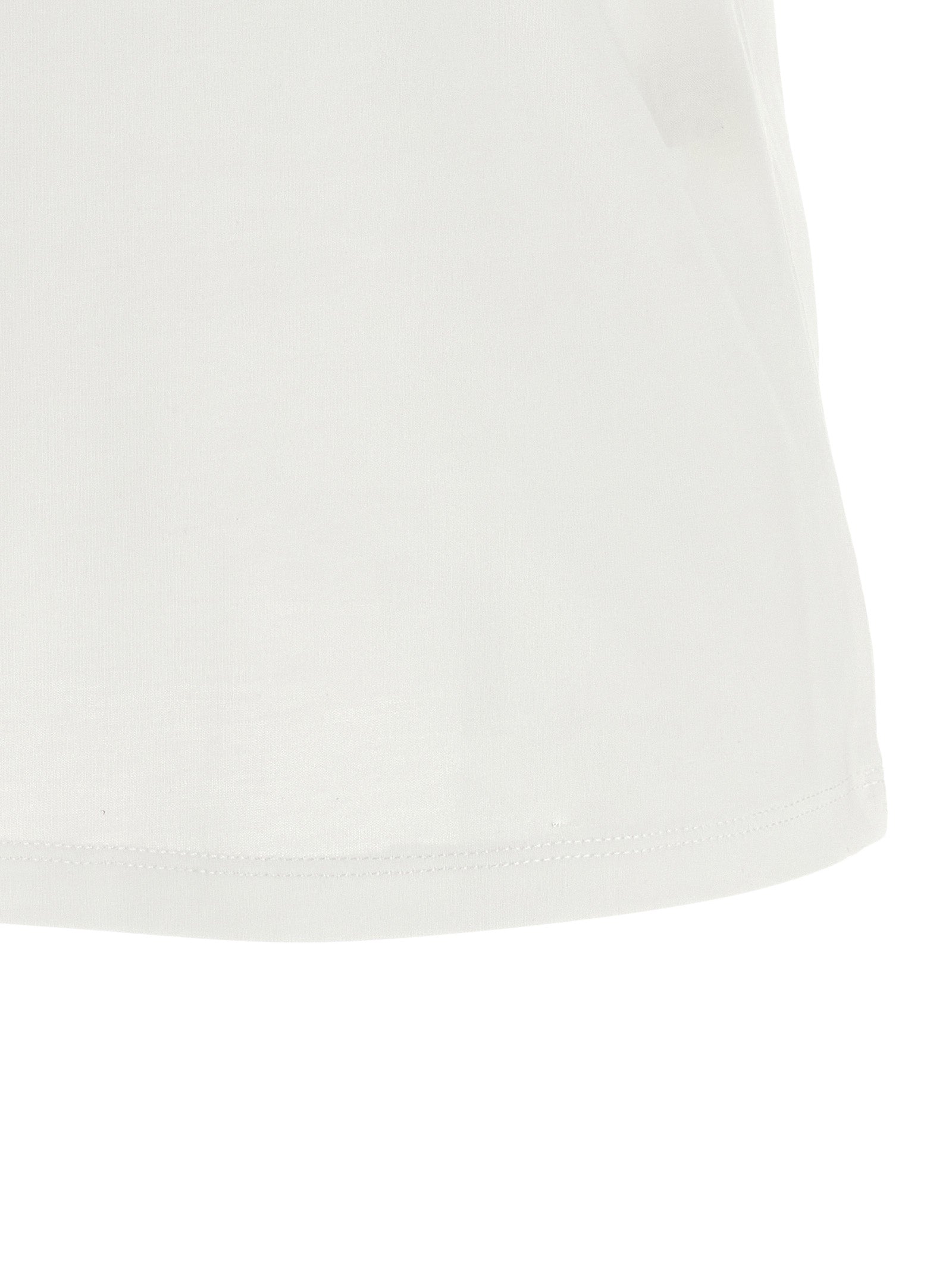 Loulou De Saison White Cotton Sleeveles T-Shirt