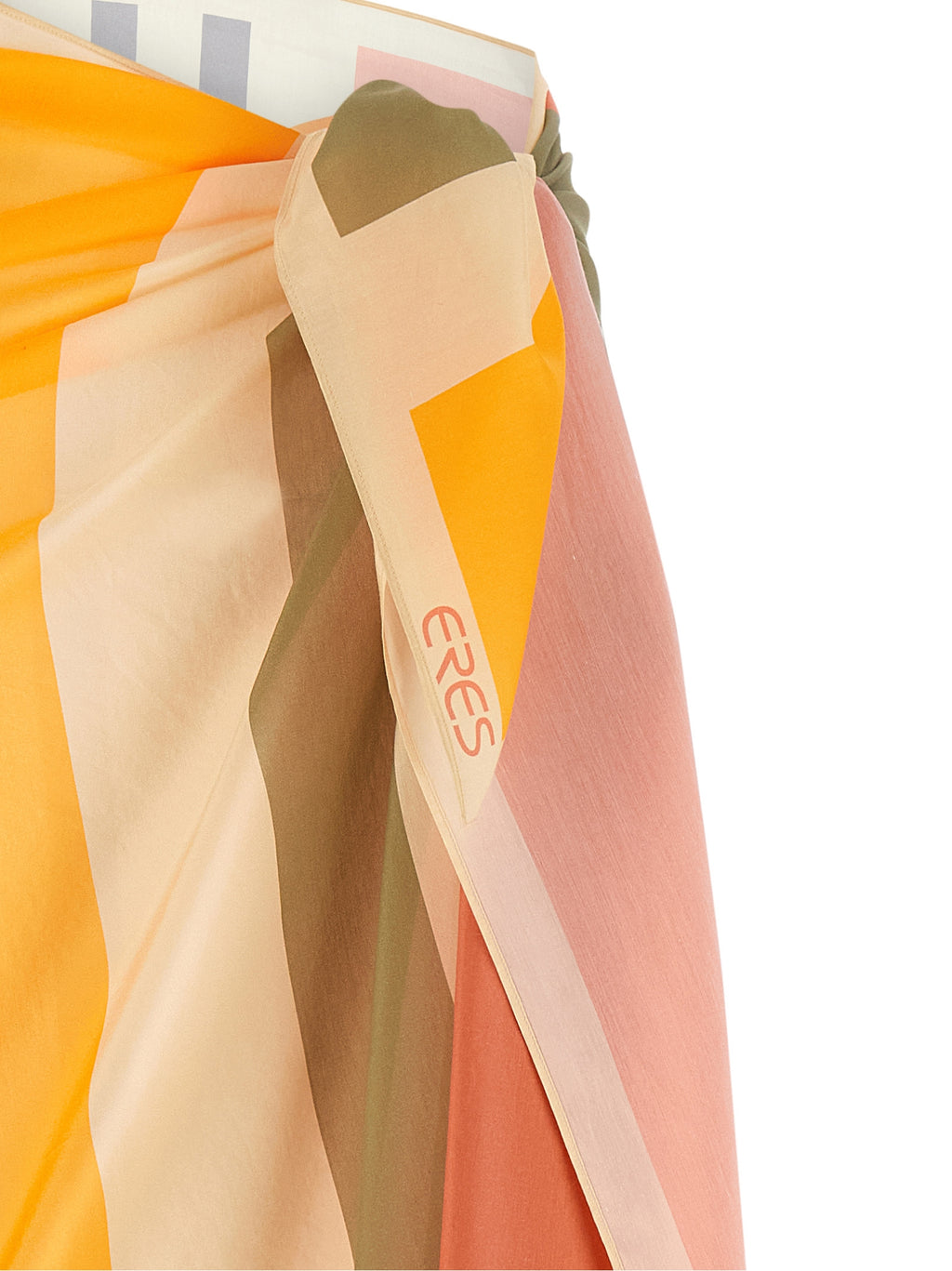 Eres Multicolor Cotton Midi Skirt