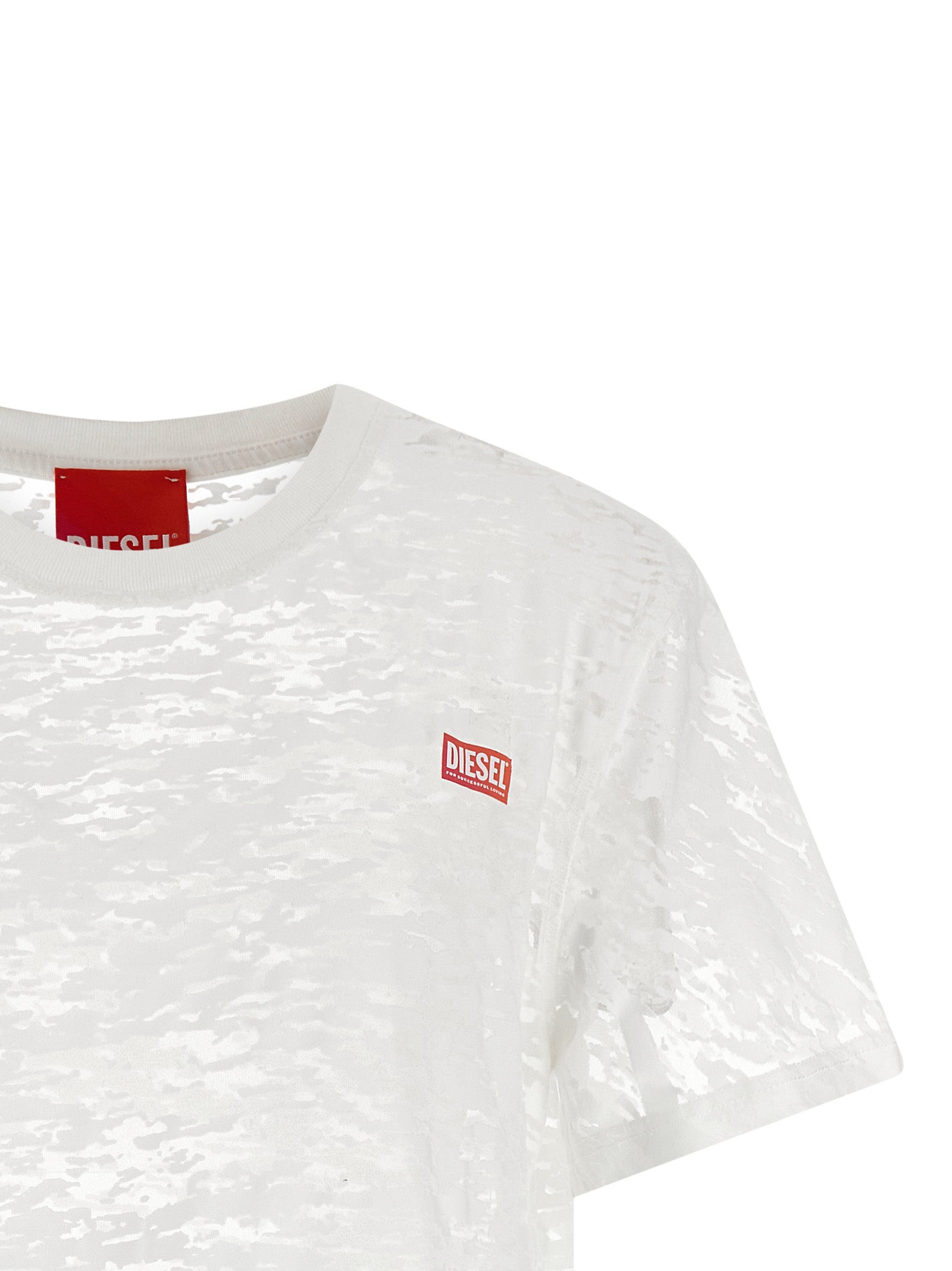 Diesel White Cotton T-Shirt