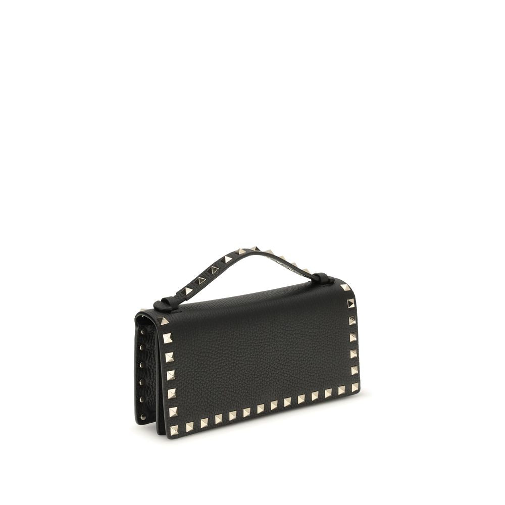 Valentino Garavani Black Calf Leather Bos Taurus Wallet