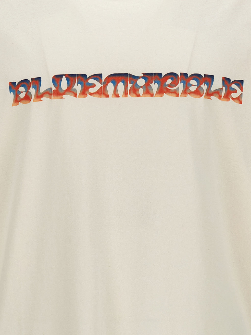 Bluemarble White Cotton T-Shirt