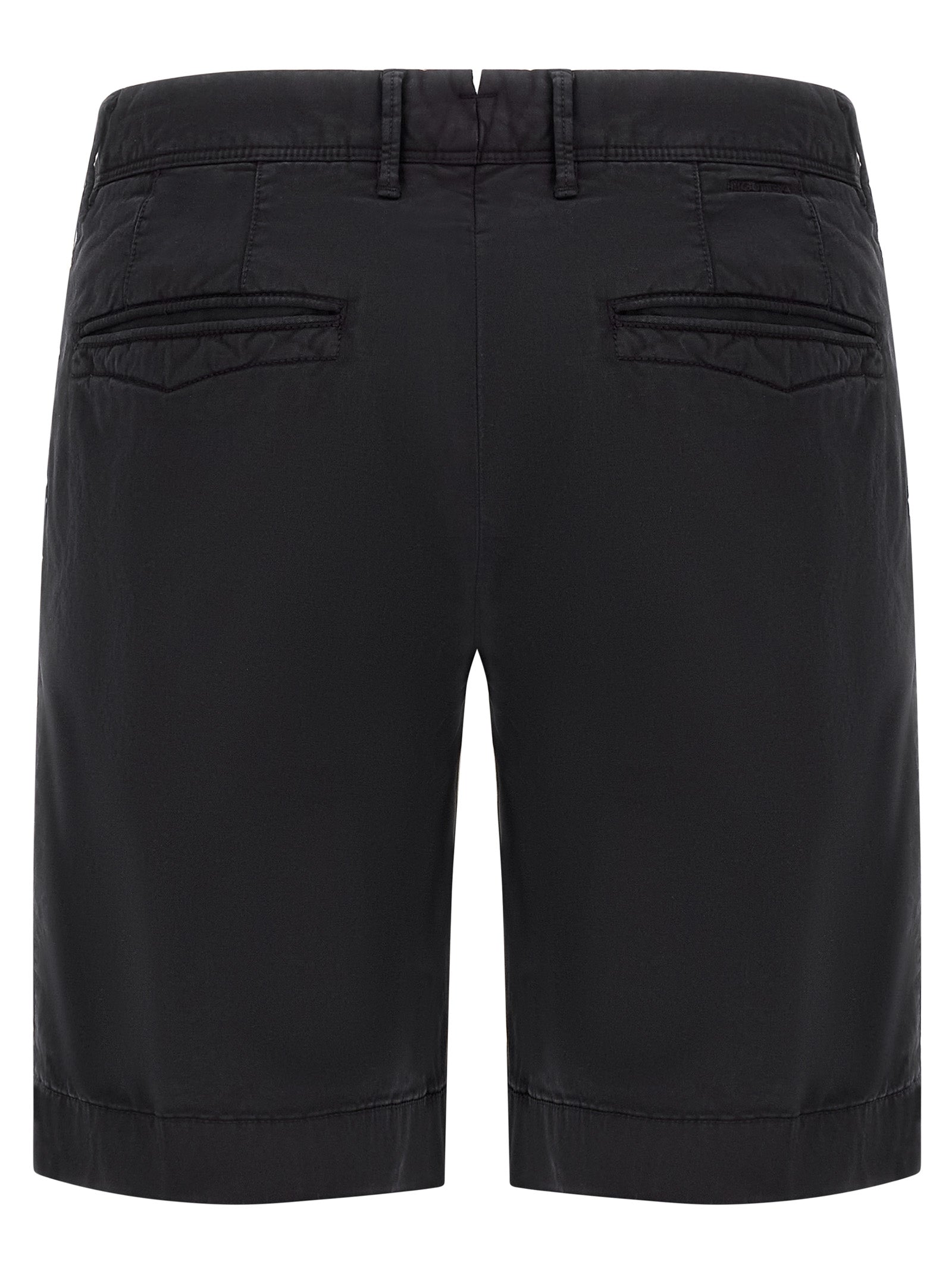 Incotex Blue Cotton Bermuda Shorts