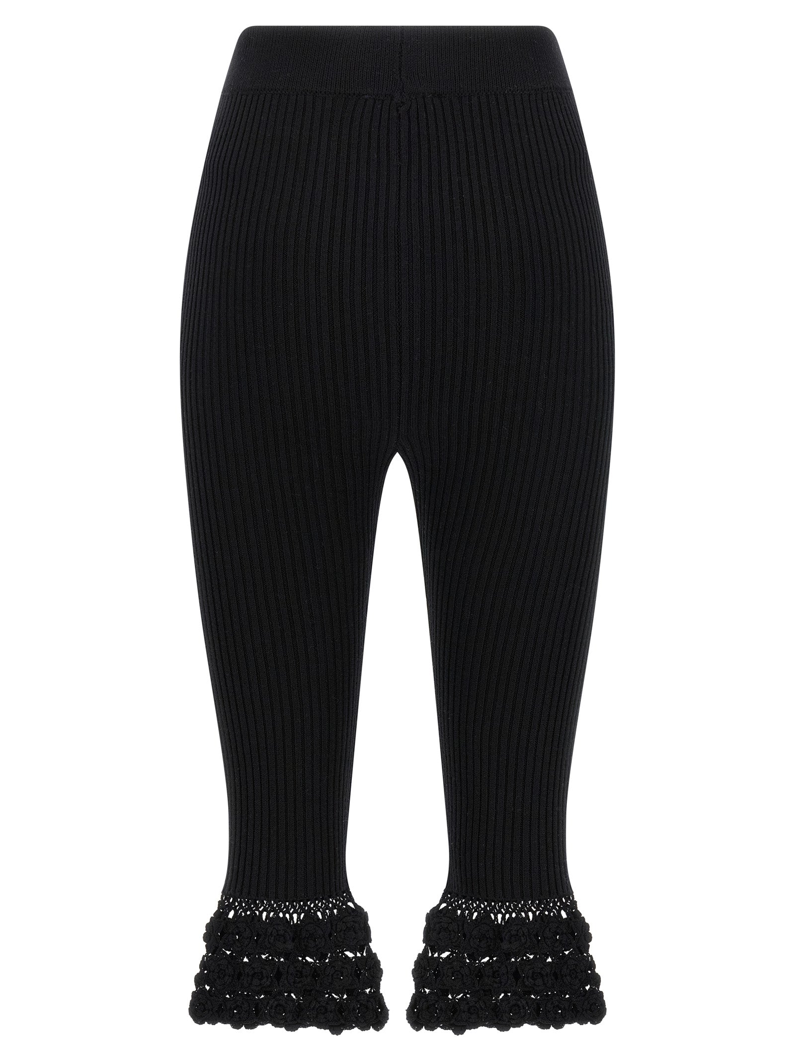 Ganni Black Organic Cotton Casual Pants