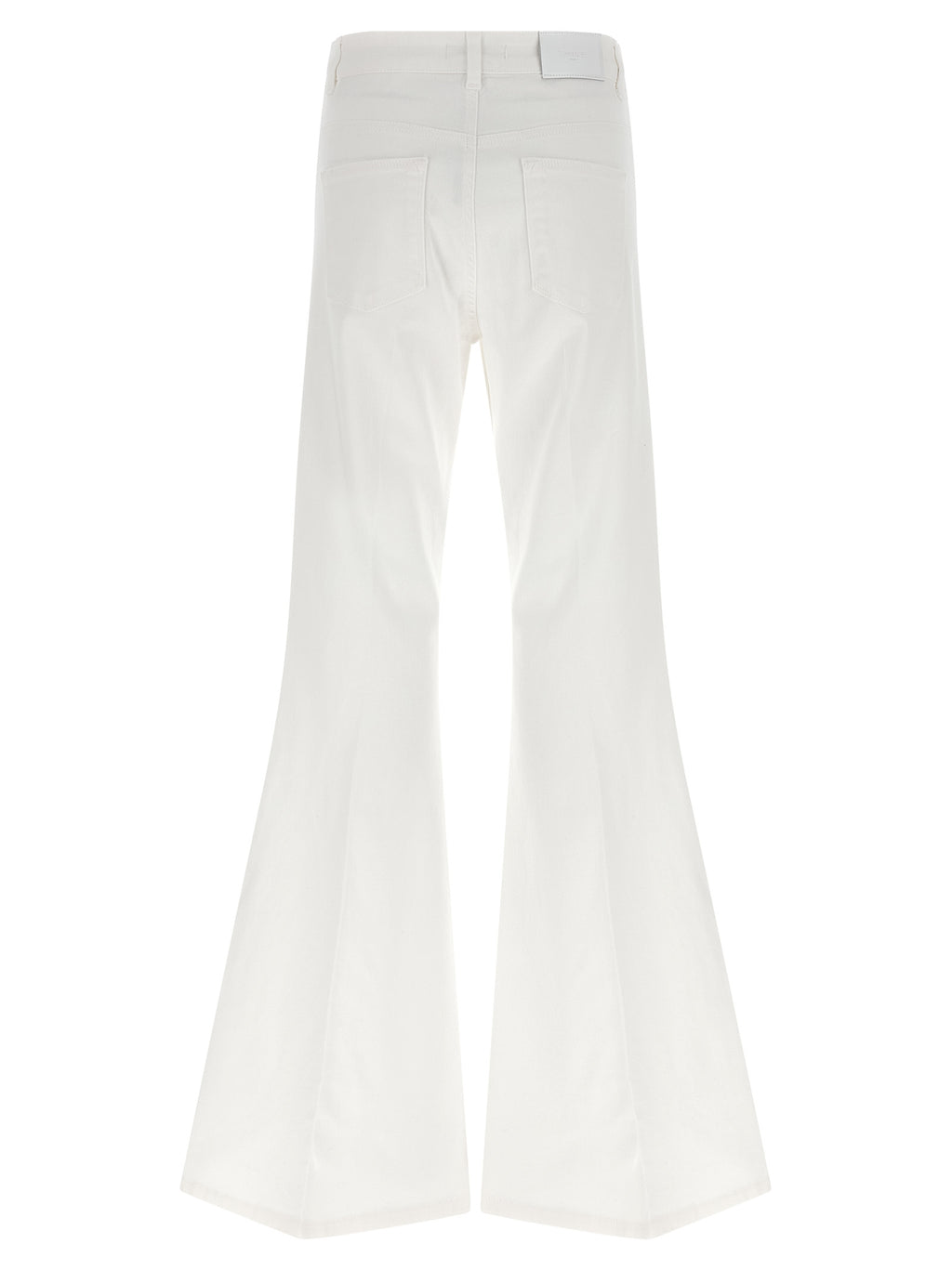Twinset White Cotton Flared Jeans