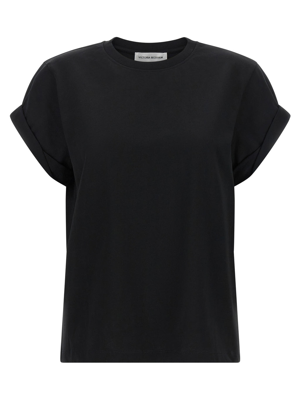 Victoria Beckham Black Cotton T-Shirt
