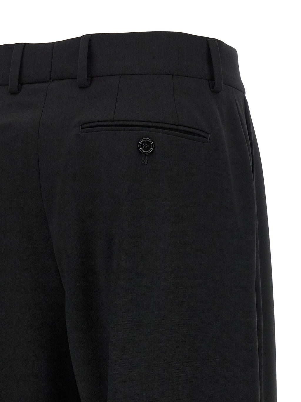 Dolce & Gabbana Black Virgin Wool Casual Pants