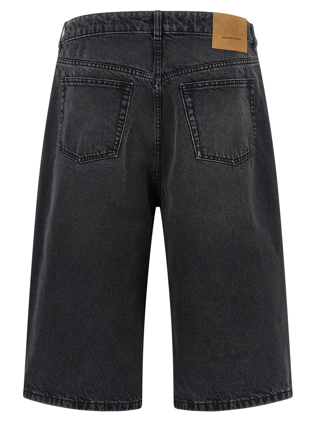 Ami Paris Bermuda-Shorts aus schwarzer Baumwolle