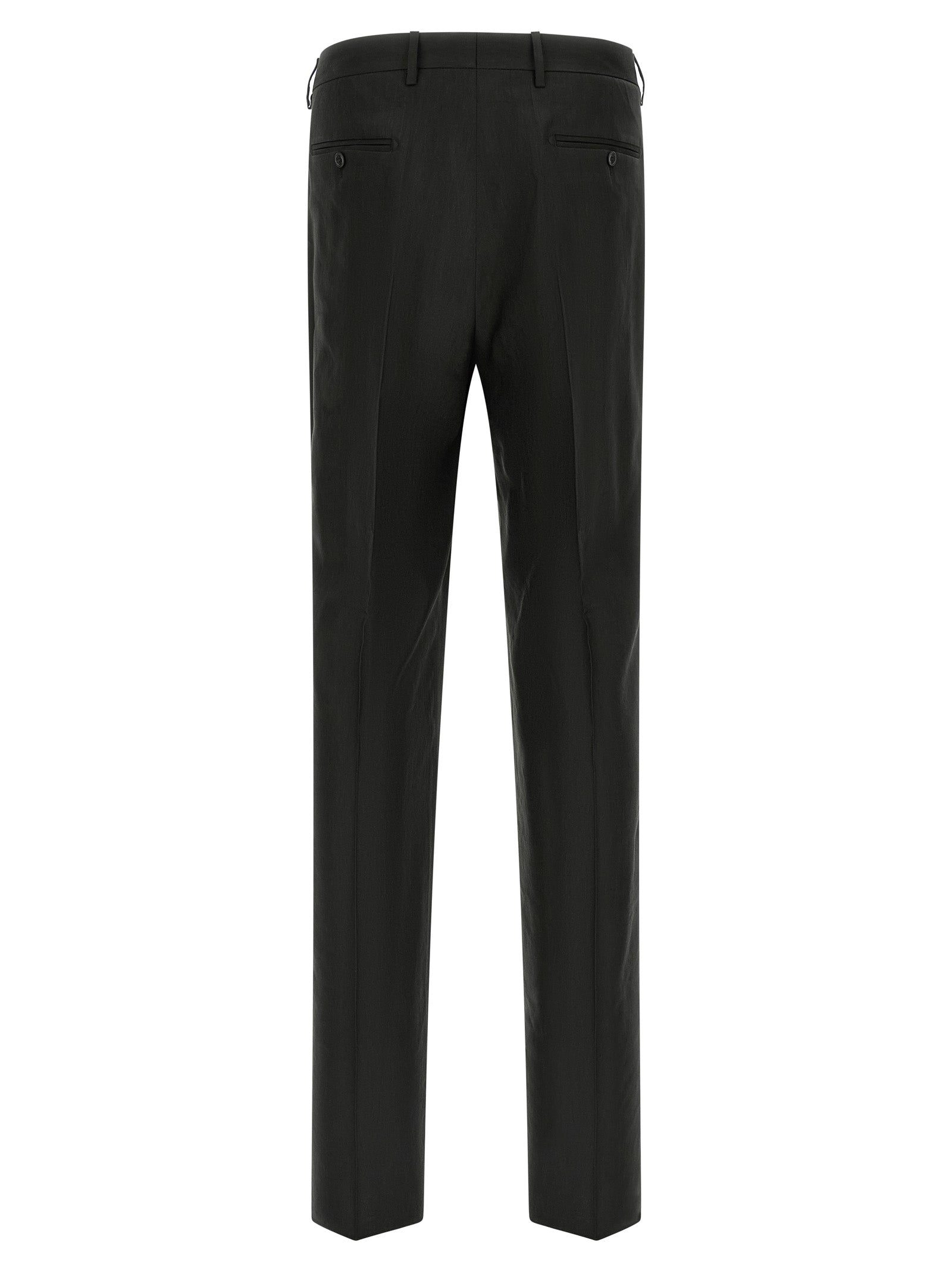 Tagliatore Black Linen Two-Piece Suit