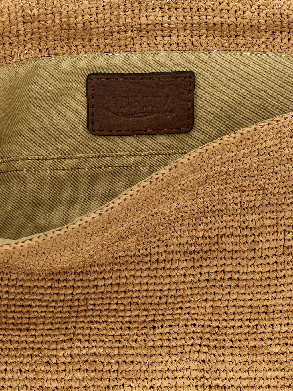 Ibeliv Beige Raffia Handbag