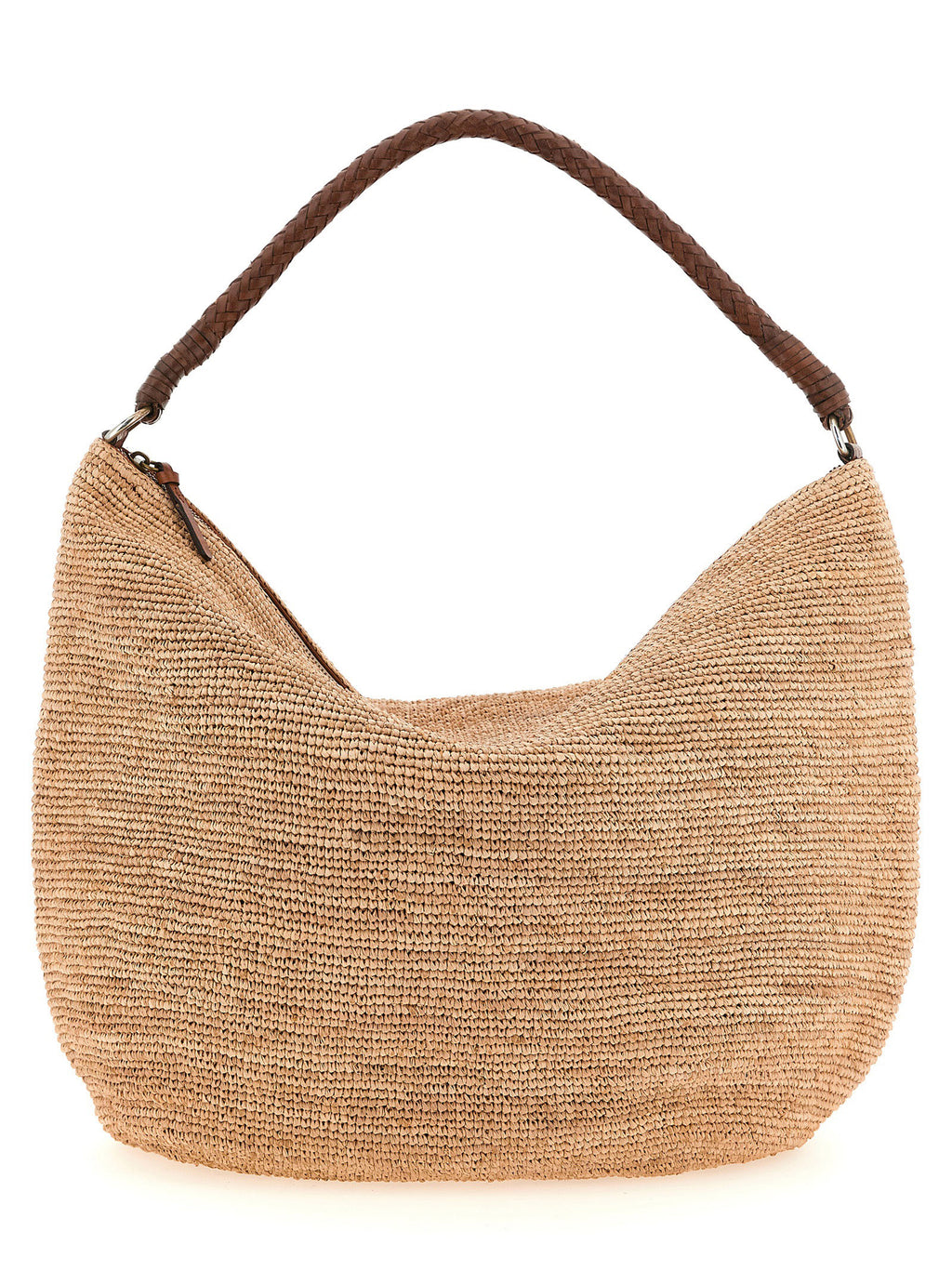 Ibeliv Beige Raffia Shoulder Bag