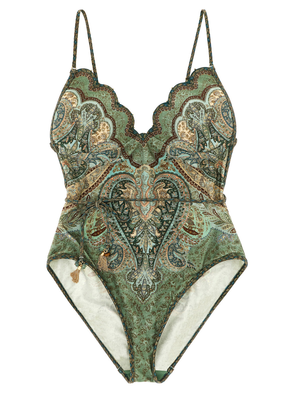 Zimmermann Bicolor Polyamide One-Piece Swimsuit