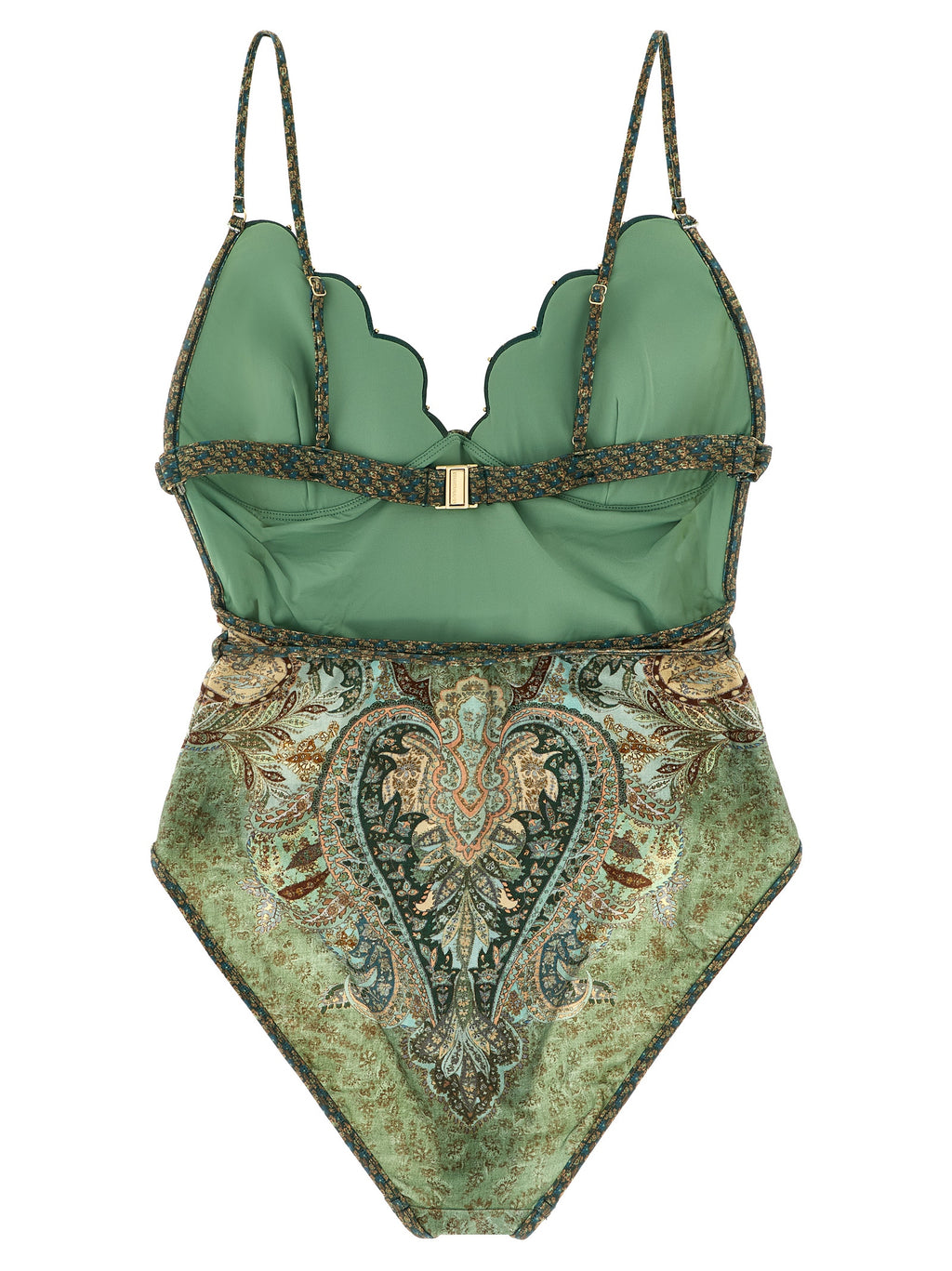 Zimmermann Bicolor Polyamide One-Piece Swimsuit