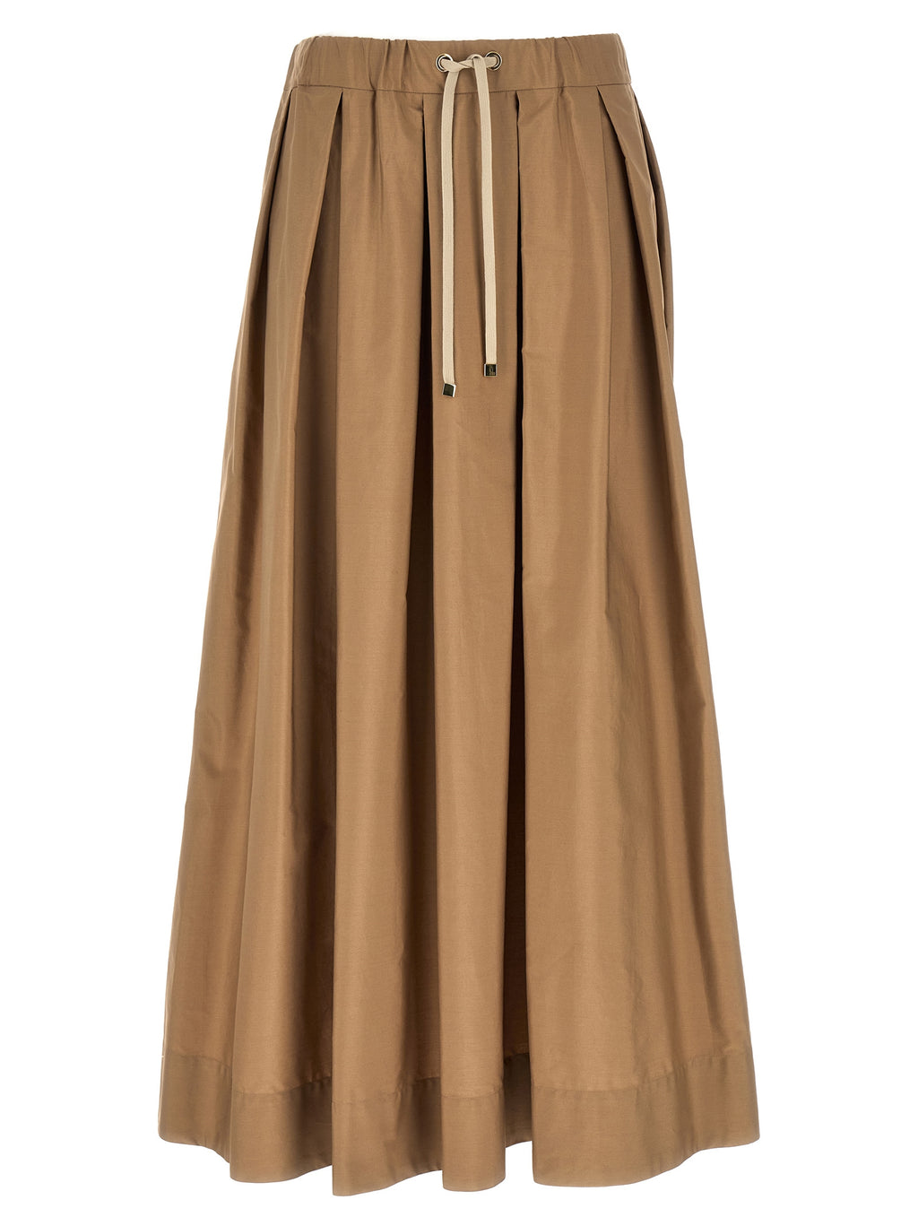 'S Max Mara Beige Cotton Mini Skirt