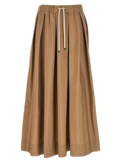 'S Max Mara Beige Cotton Mini Skirt