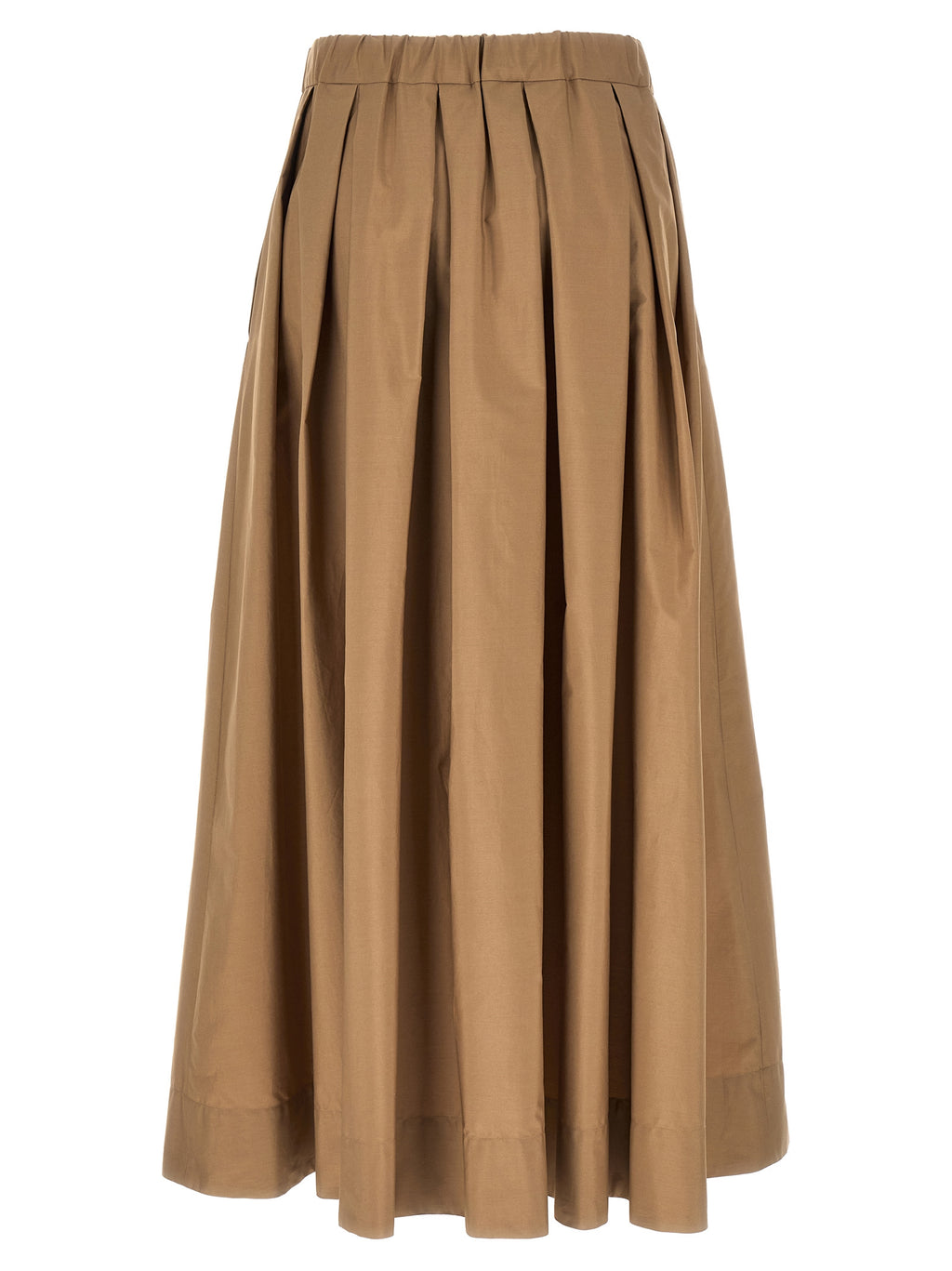 'S Max Mara Beige Cotton Mini Skirt