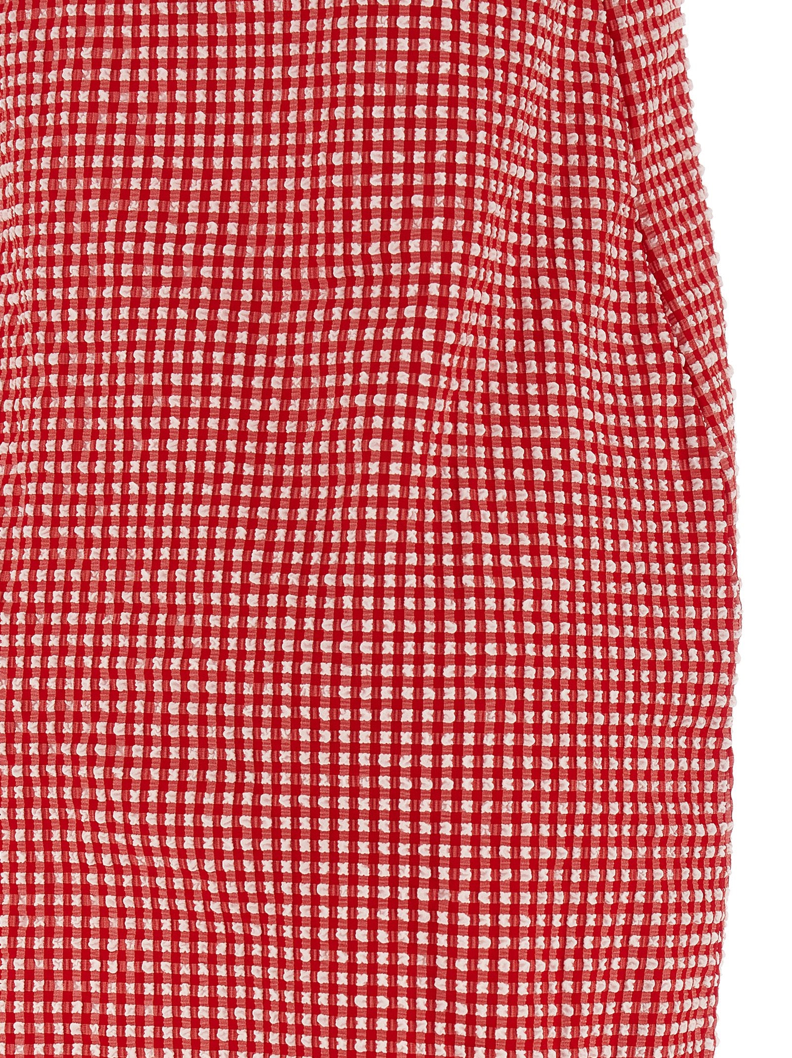 Hunza G Multicolor Polyester Short Dress
