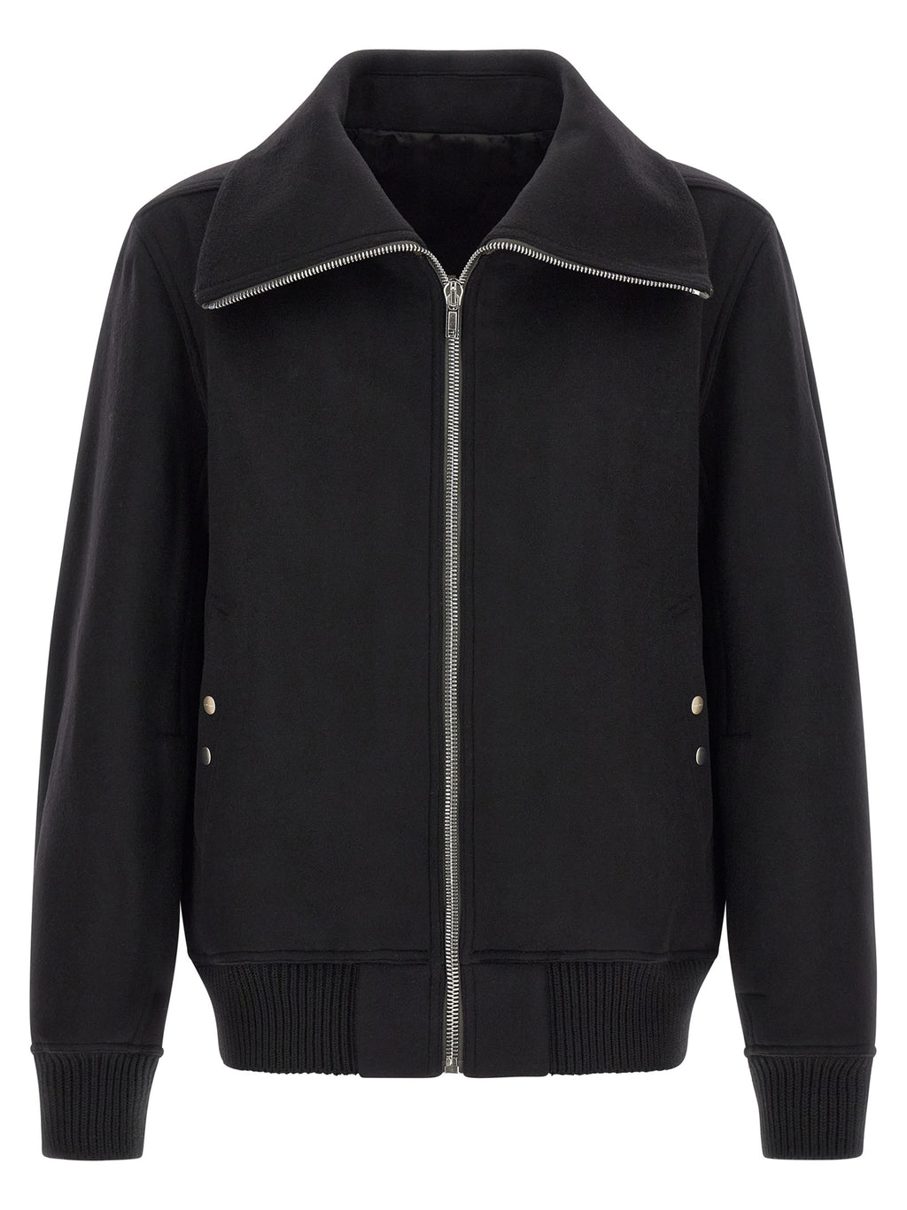 Rick Owens Black Virgin Wool Bomber