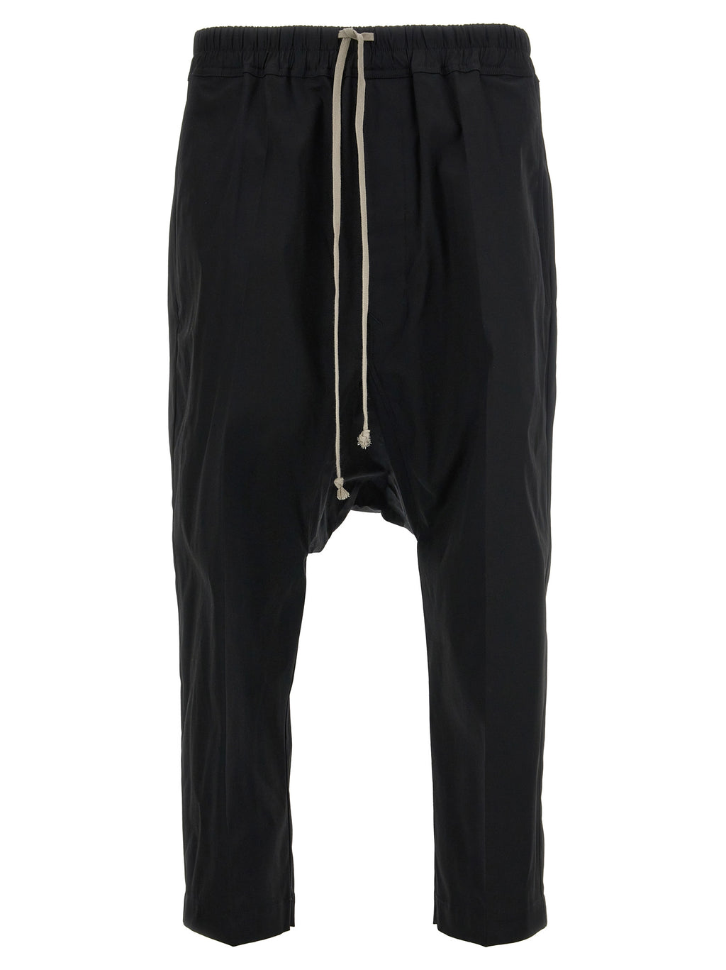 Rick Owens Black Cotton Casual Pants