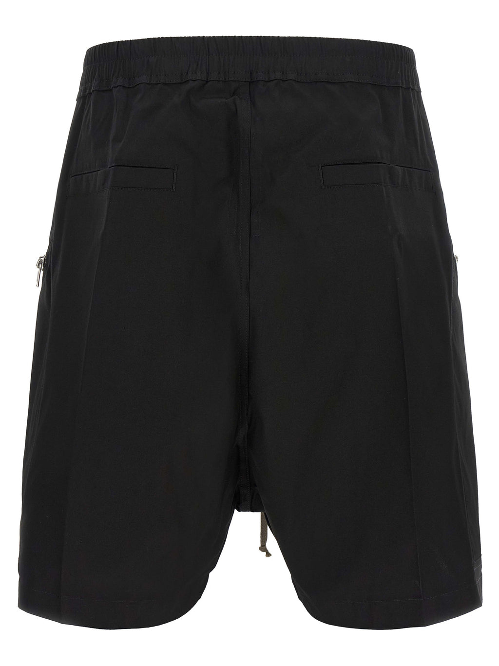 Rick Owens Black Cotton Bermuda Shorts