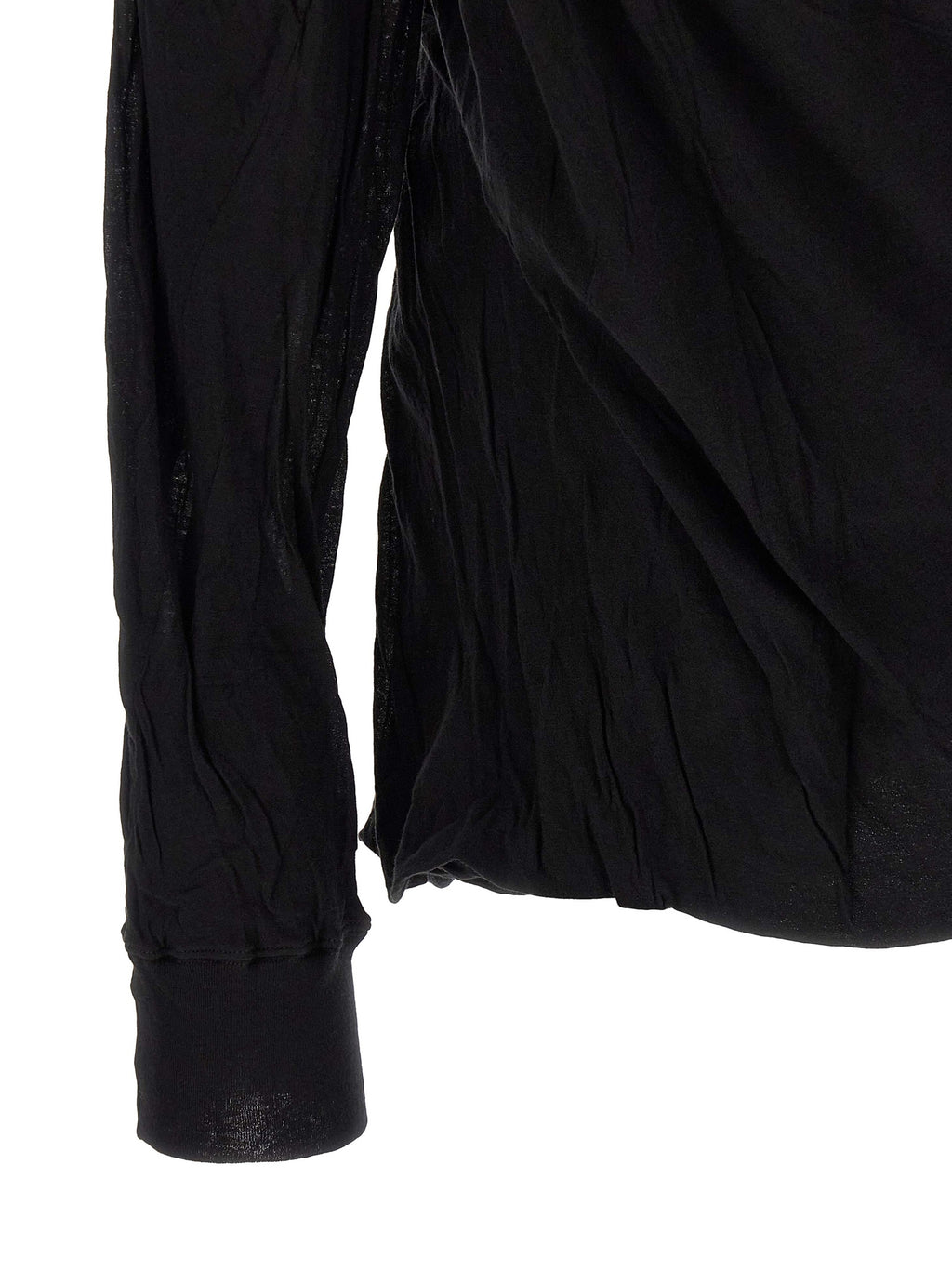 Rick Owens Black Cotton T-Shirt