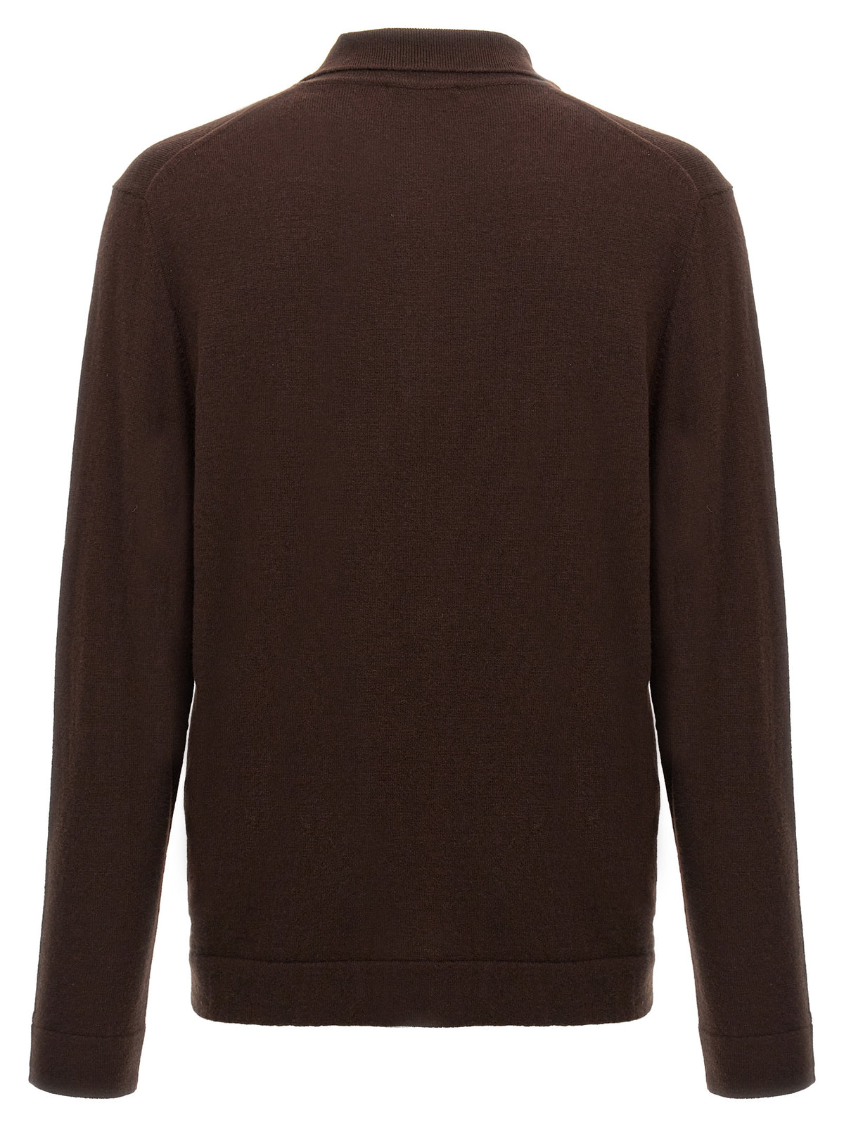 ZANONE Brown Virgin Wool Polo Shirt