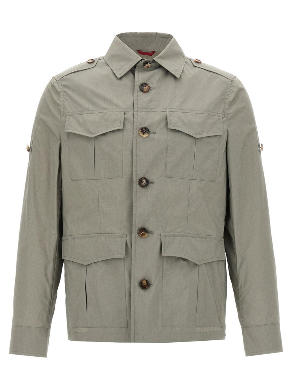Brunello Cucinelli Bicolor Cotton Shell Jacket