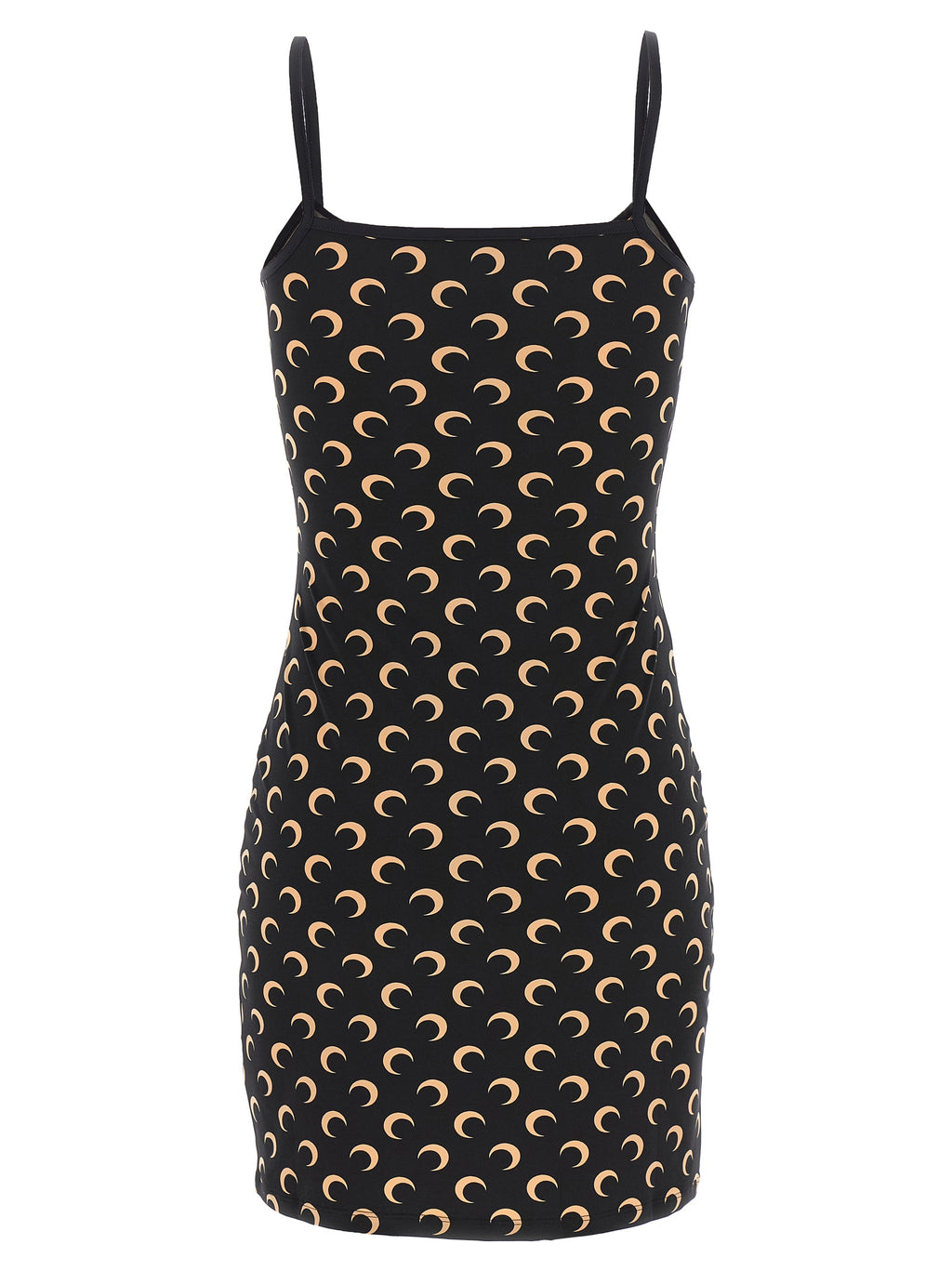 Marine Serre Black Polyamide Short Dress