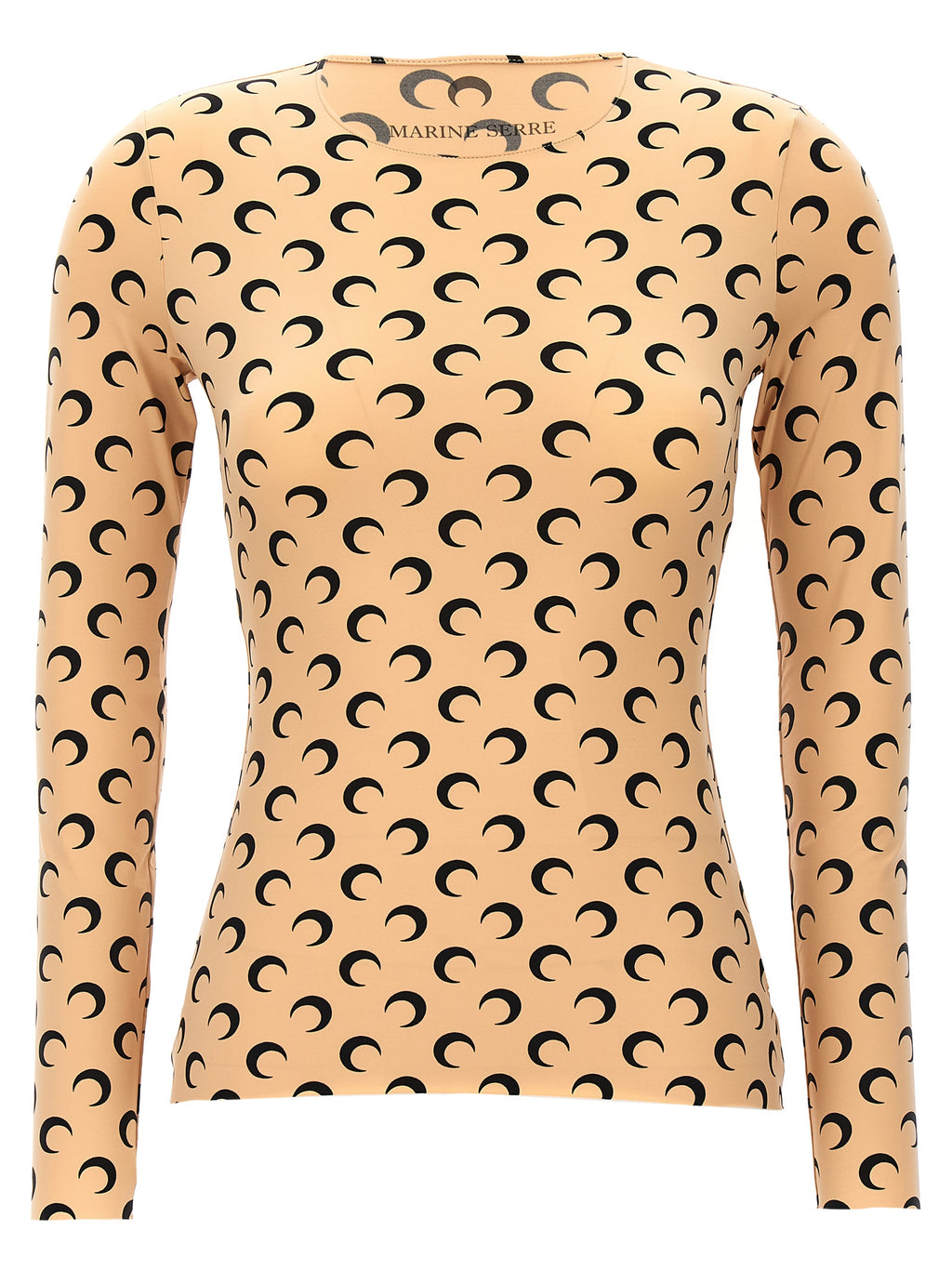 Marine Serre Beige Polyamide Pattern Shirt