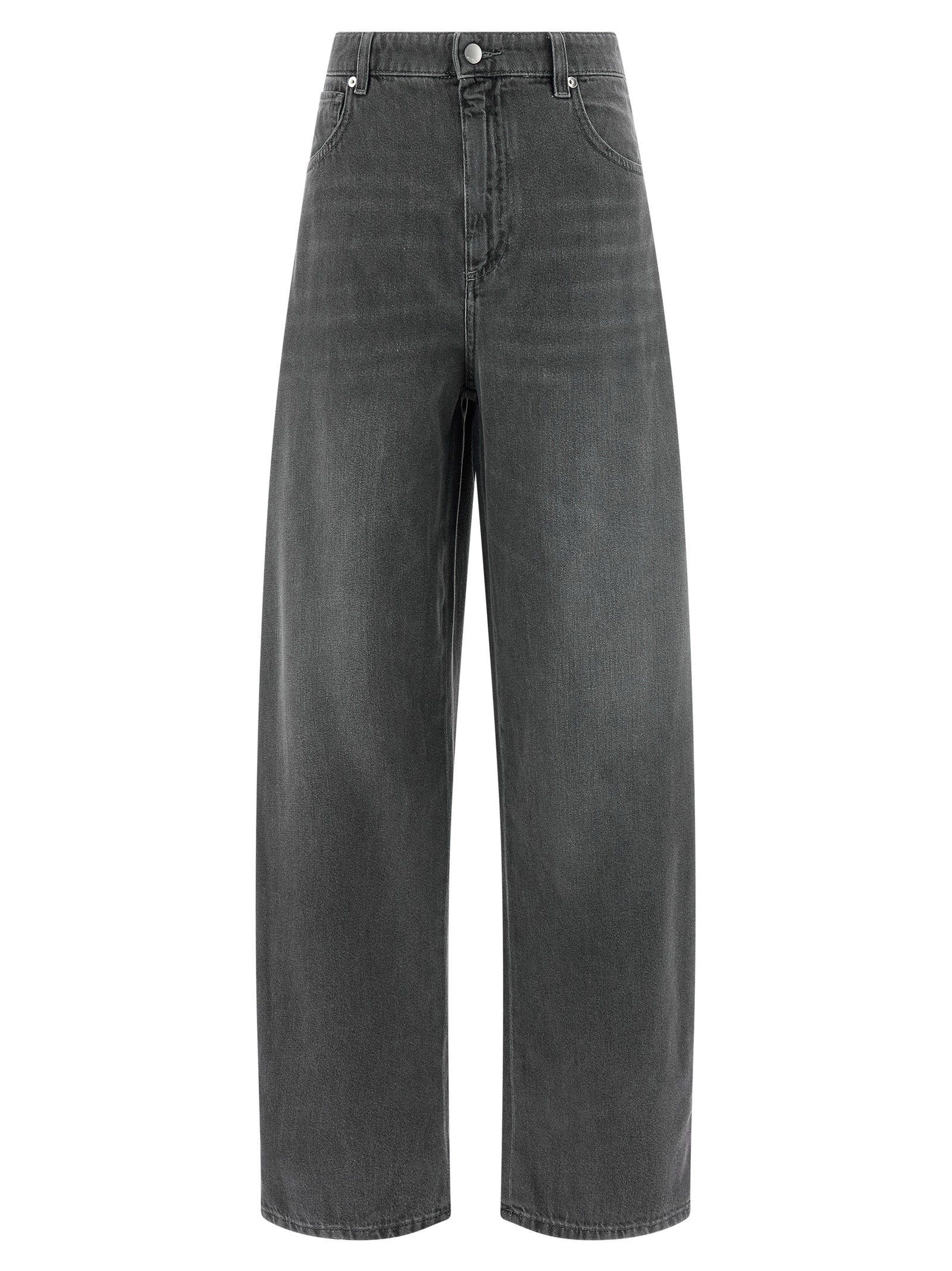 'S Max Mara Gray Cotton Cropped Jeans