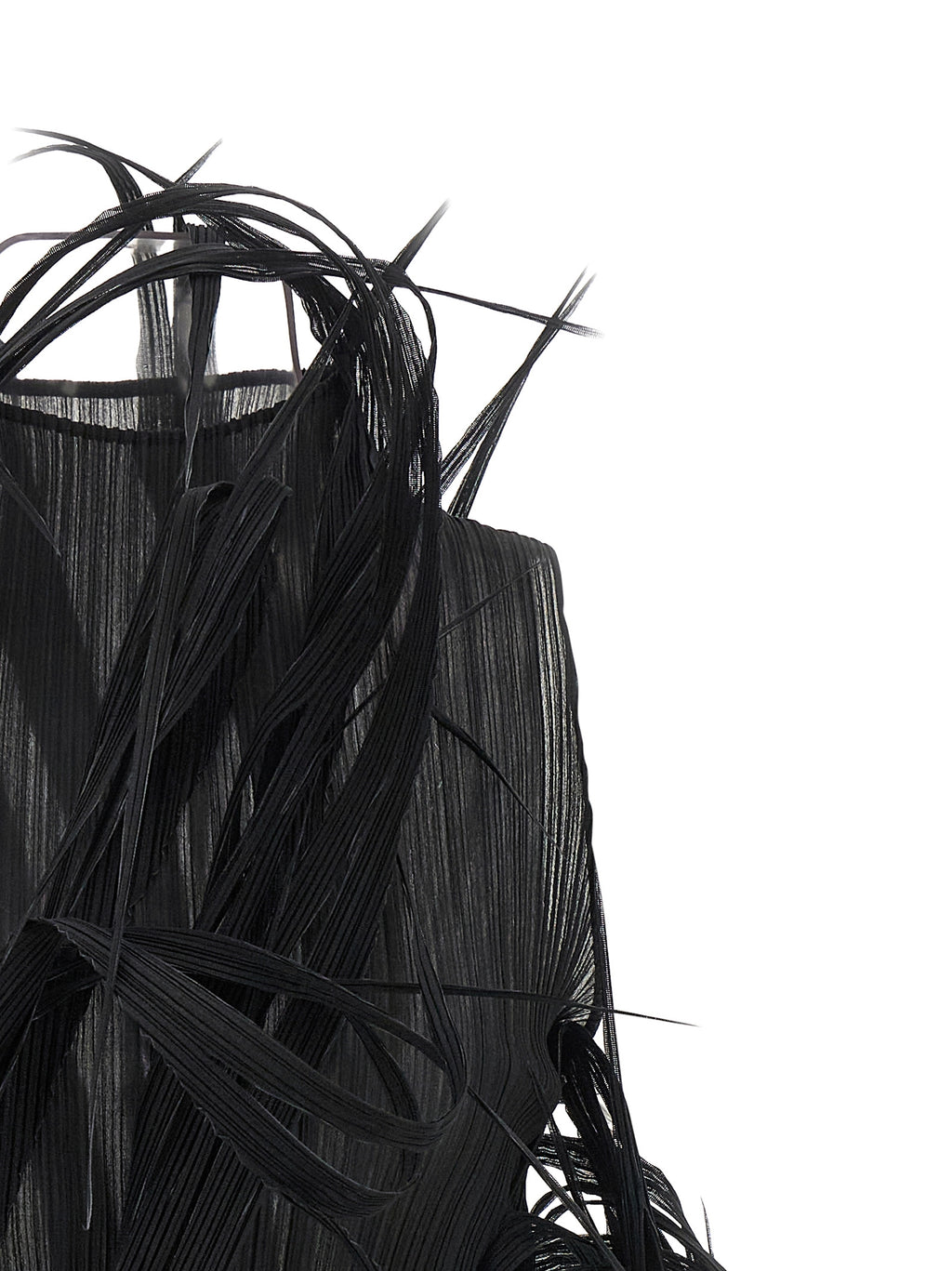 Issey Miyake Black Polyester Tank Tops