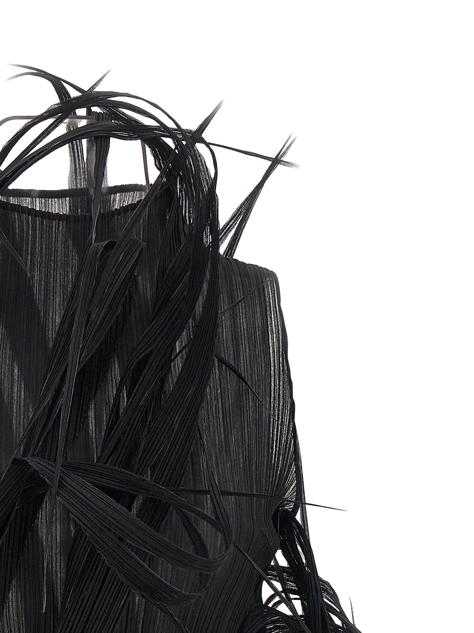 Issey Miyake Black Polyester Tank Tops