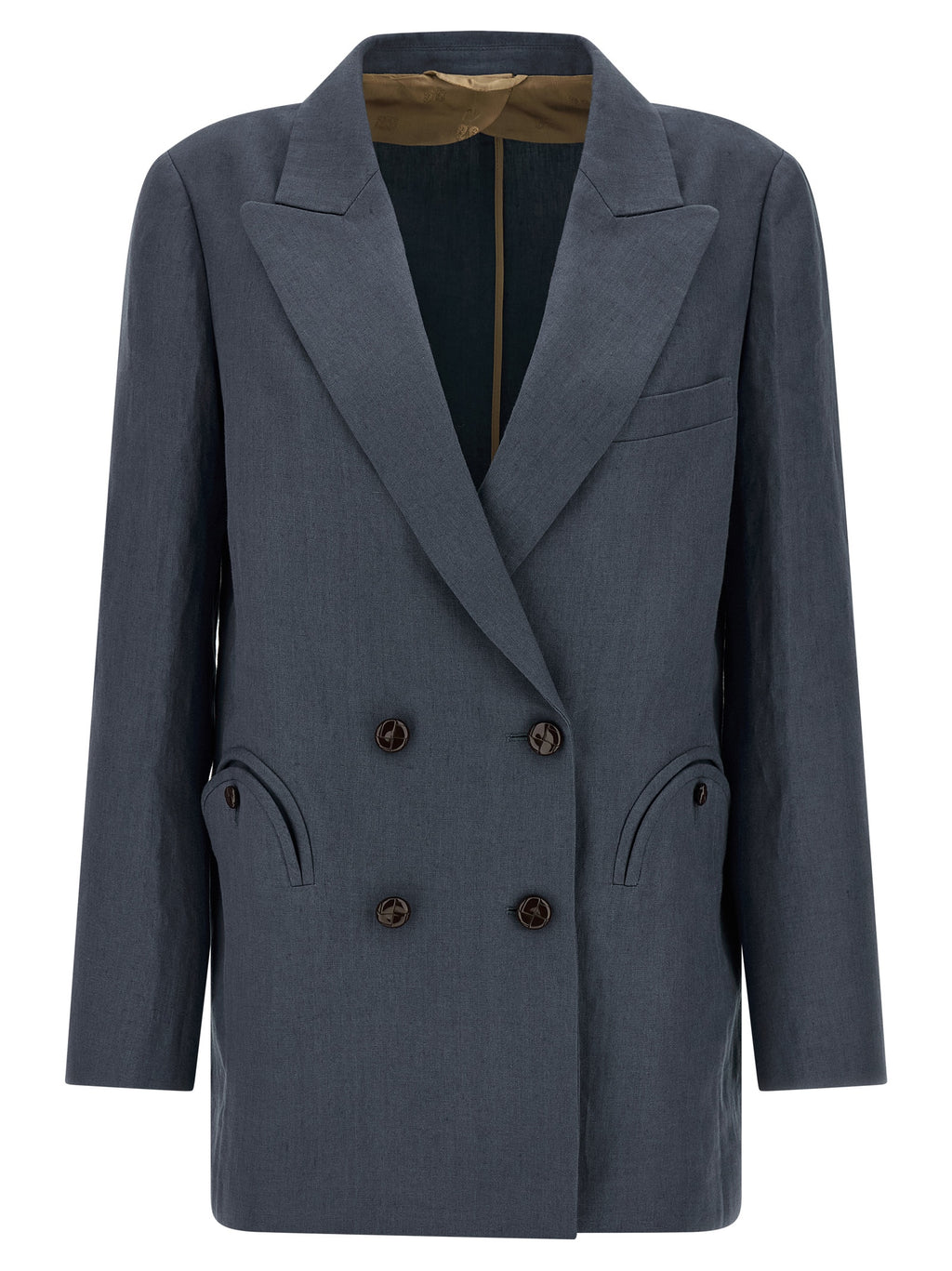 Blazé Milano Blue Linen Blazer
