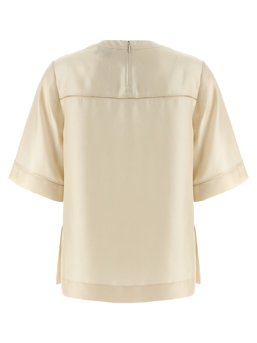 Loulou De Saison Beige Silk Blouse