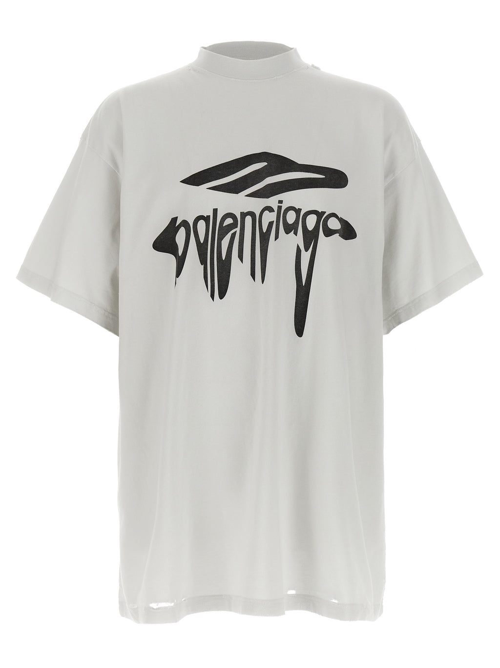 Balenciaga White Cotton T-Shirt