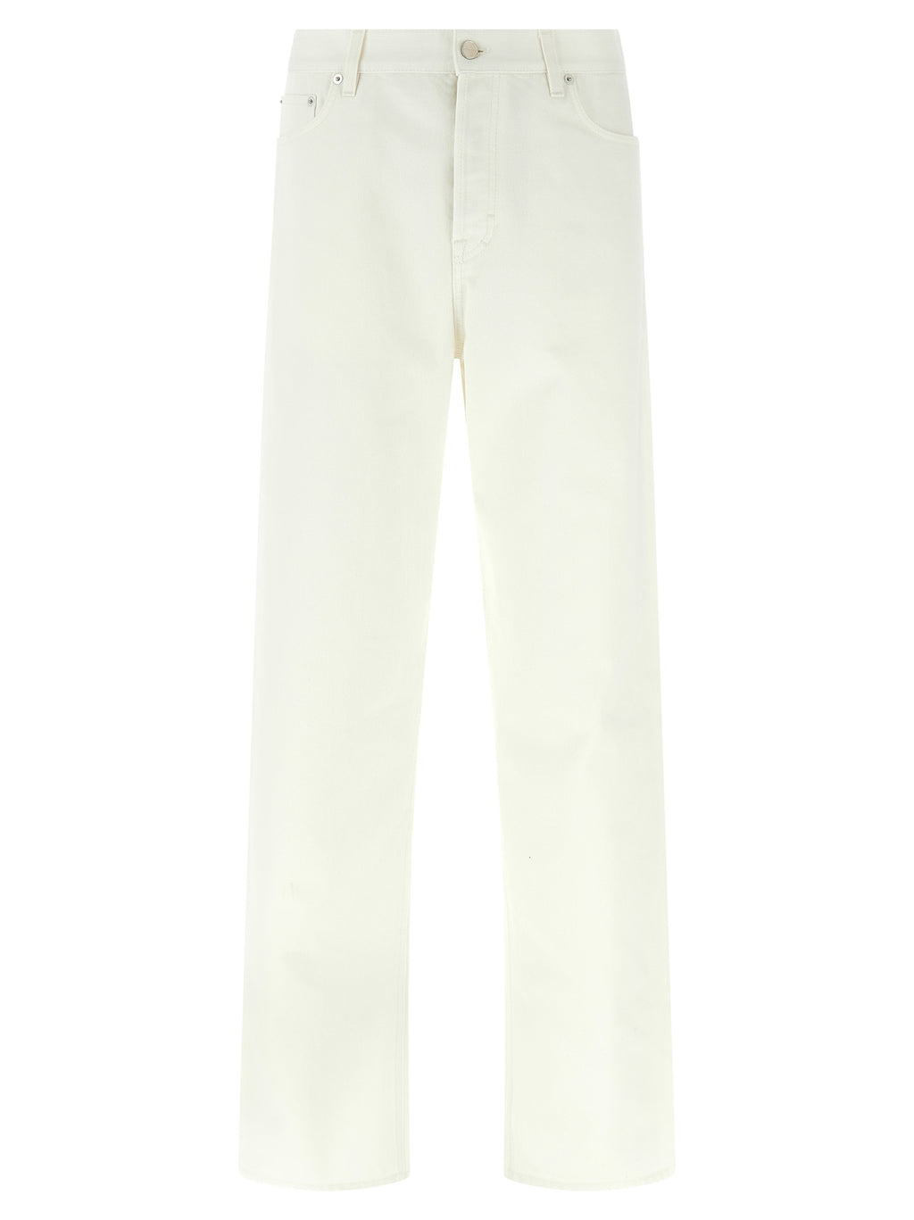 Gucci White Cotton Straight-Leg Jeans
