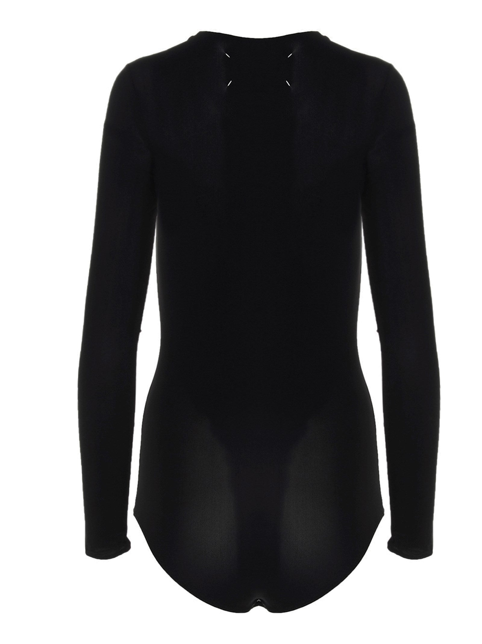 Maison Margiela Black Polyamide Bodysuit