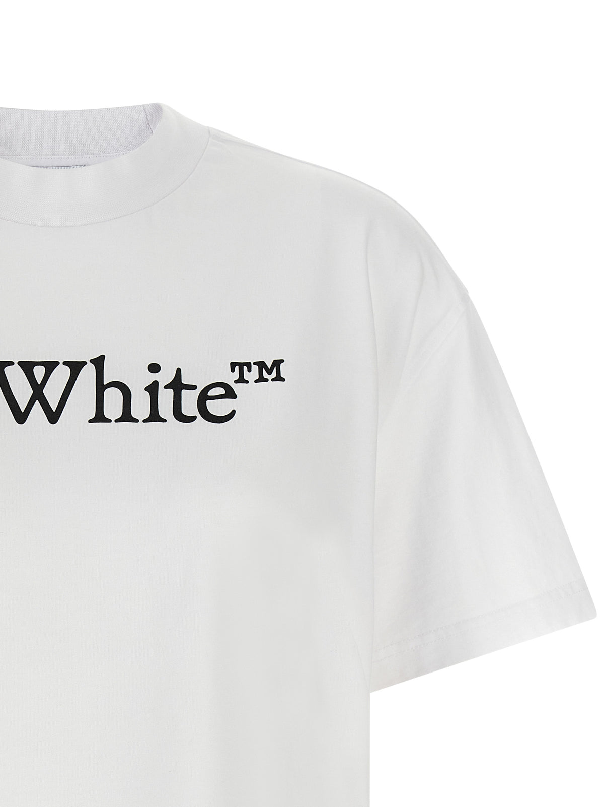 Off-White T-Shirt aus weißer Baumwolle