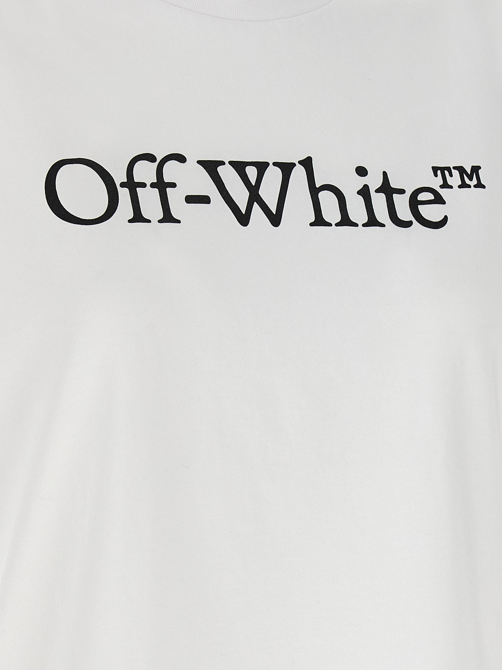 Off-White T-Shirt aus weißer Baumwolle