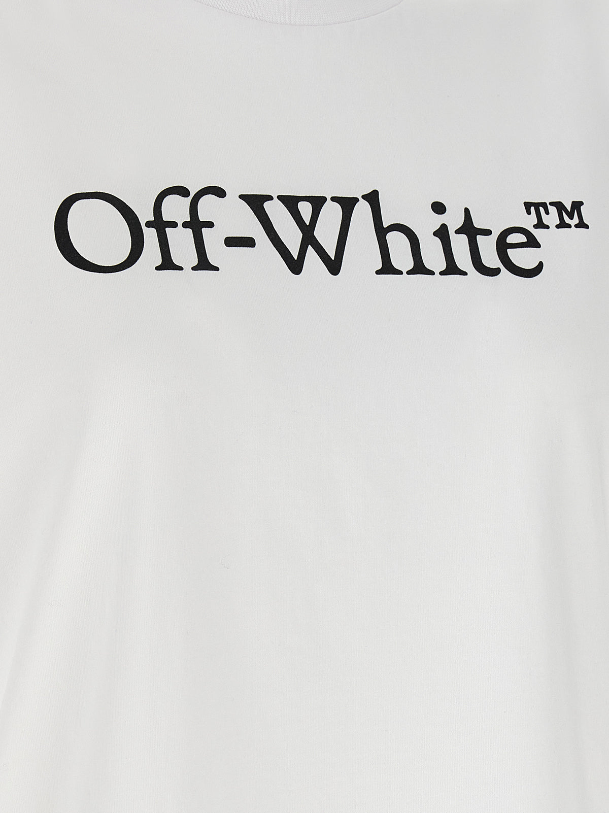 Off-White T-Shirt aus weißer Baumwolle