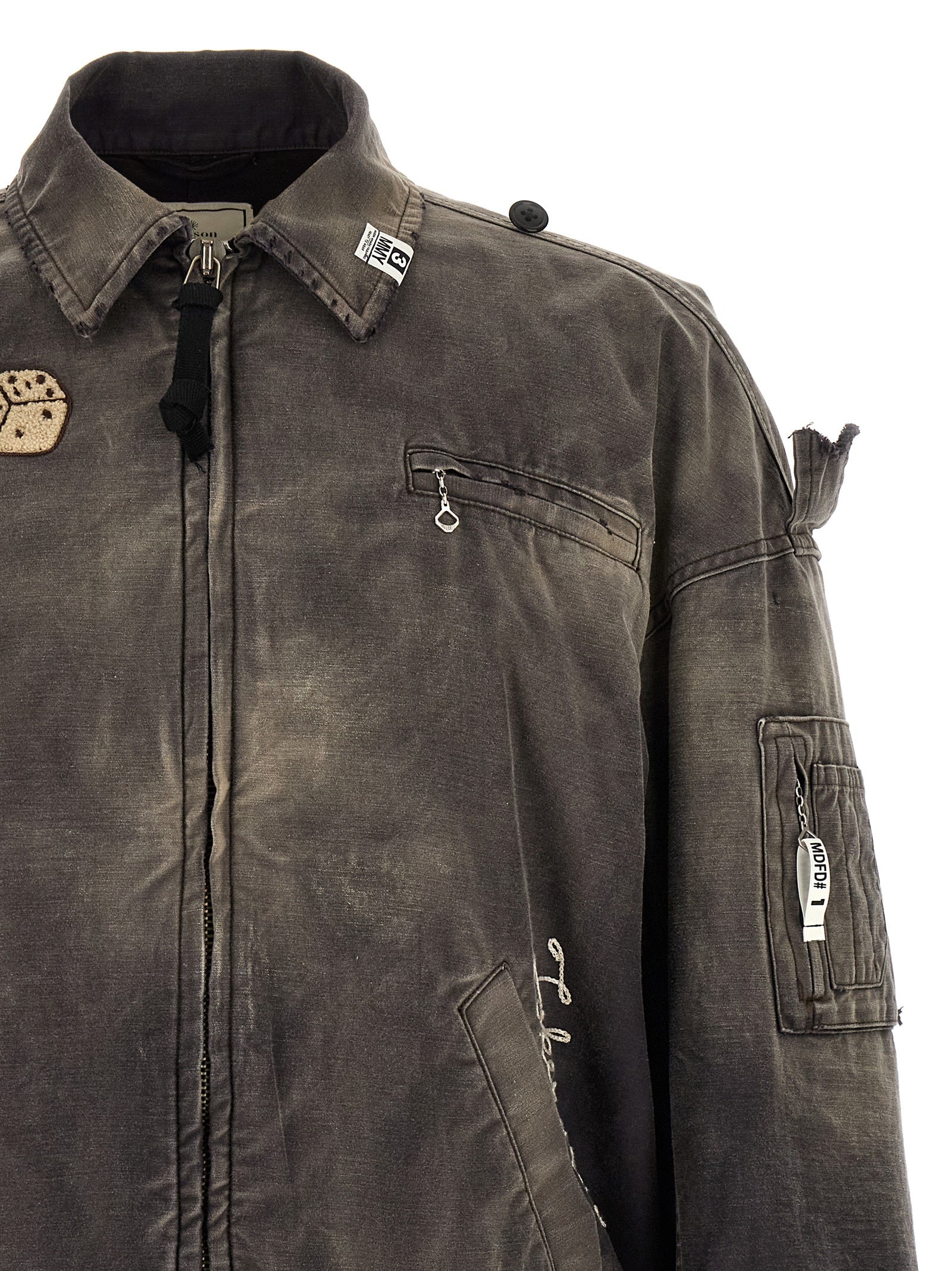 Maison Mihara Yasuhiro Black Cotton Bomber