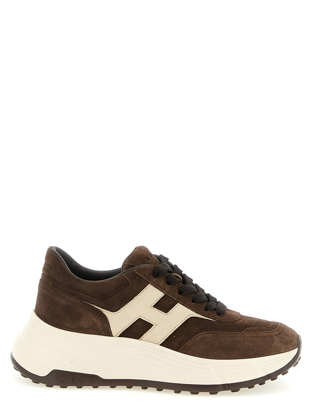 Hogan Braune Kalbsleder-Sneaker