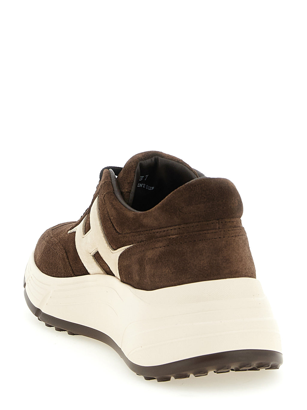 Hogan Braune Kalbsleder-Sneaker