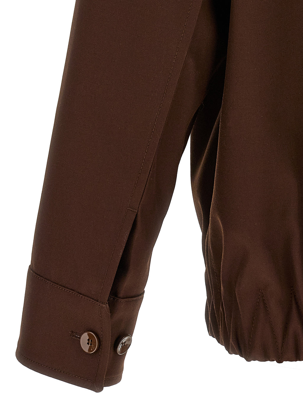 Veste longue Gucci en laine marron