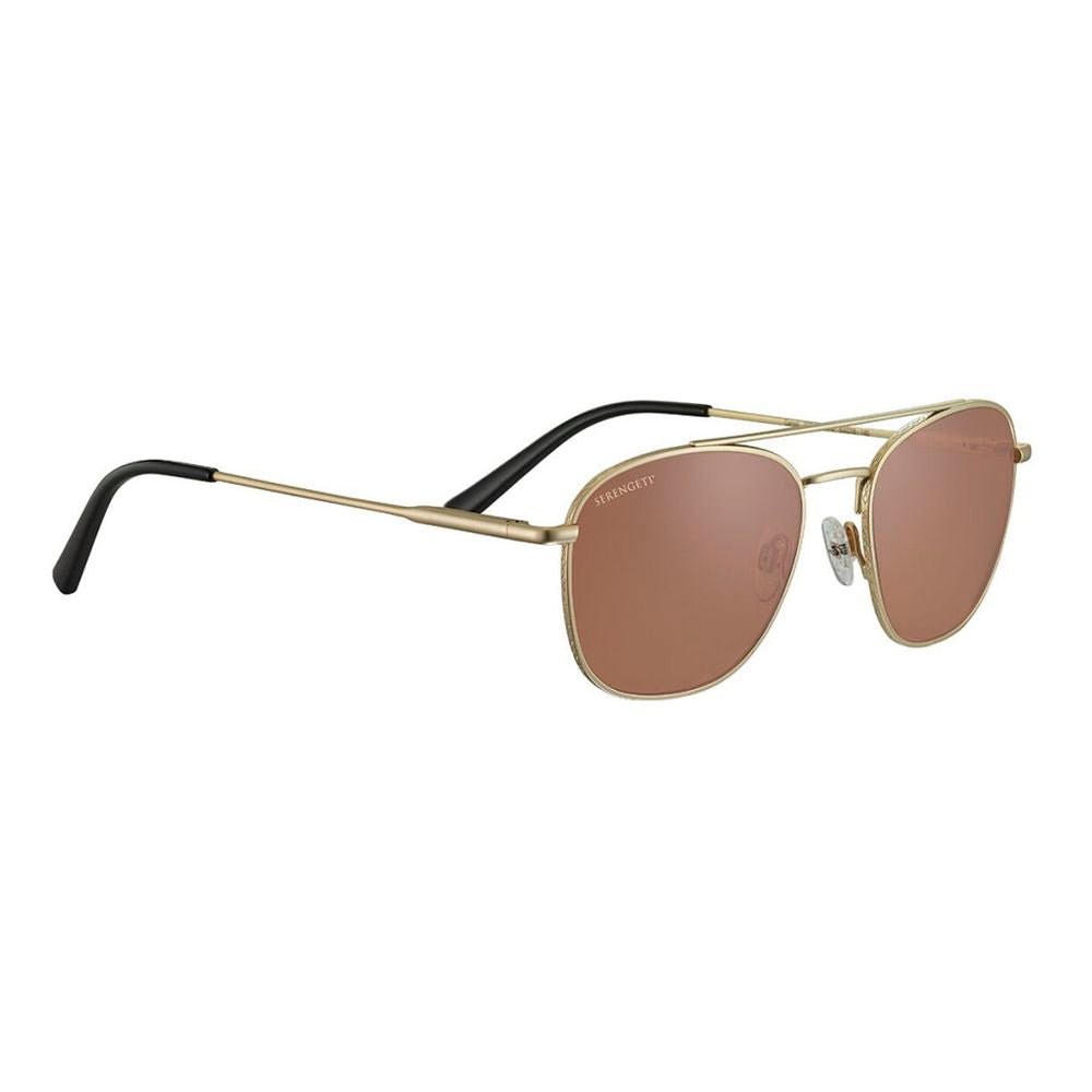 Serengeti Gold Plastic Sunglasses