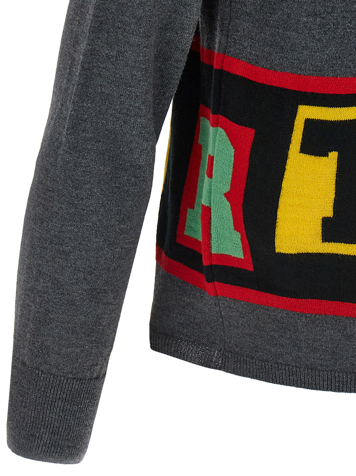 Comme Des Garçons Grauer Azetat-Cardigan